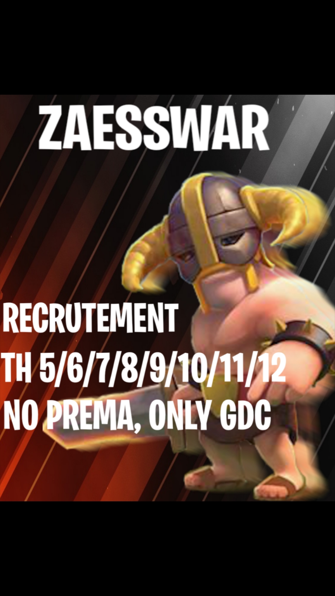 Débutant Recrutement Clan Coc Clash Of Clans France 0510