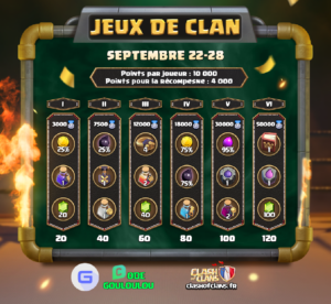jeux de clan septembre
